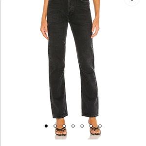NWT AGOLDE Lana Straight Mid-Rise Jeans